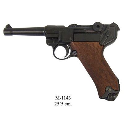 Pistole Parabellum Luger P08 devo - dekoran replika