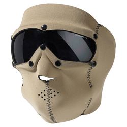 Maska s brýlemi SWAT PRO neopren KHAKI