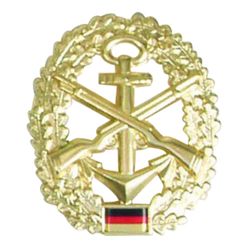 Odznak BW na baret zlat Marine-Sicherungstruppe