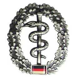Odznak BW na baret Sanittstruppe