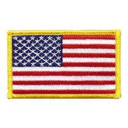 Nivka US vlajka 5 x 7,5 cm barevn lut lem