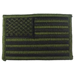 Nivka US vlajka 5 x 7,5 cm ZELENO-ERN - zvtit obrzek