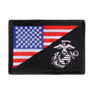 Nivka vlajka USA/USMC velcro BAREVN