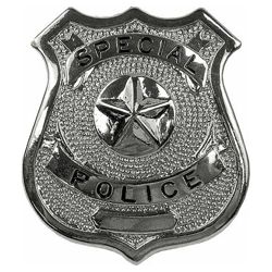 Odznak SPECIAL POLICE STBRN - zvtit obrzek