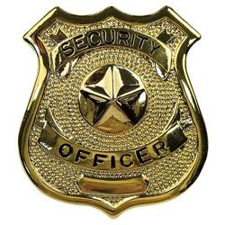 Odznak SECURITY OFFICER ZLAT - zvtit obrzek