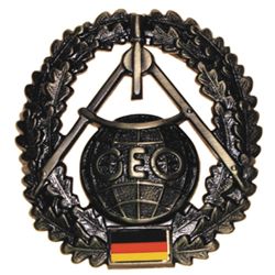 Odznak BW na baret Topographietruppe kovov - zvtit obrzek