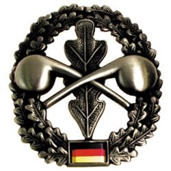 Odznak BW na baret ABC-Abwehrtruppe kovov