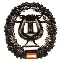 Odznak BW na baret Musikkorps kovov
