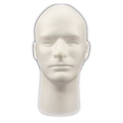 Figurína mužská hlava s tváøí polystyren