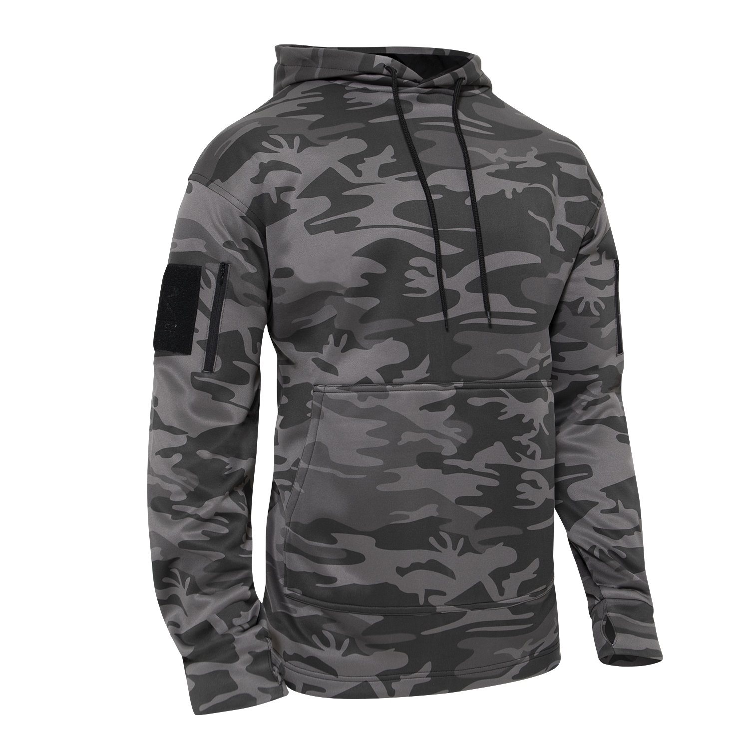 Mikina CONCEALED CARRY s kapuc BLACK CAMO