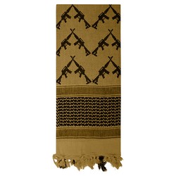 Šátek SHEMAGH CROSSED RIFLES 107 x 107 cm COYOTE
