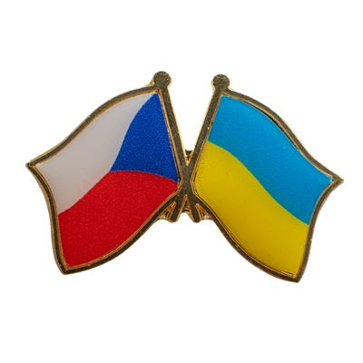 Odznak vlajky pøátelství UKRAJINA a ÈESKÁ REPUBLIKA