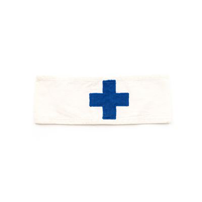 Páska na rukáv ÈSLA zdravotník bílá s modrým køížem použitá