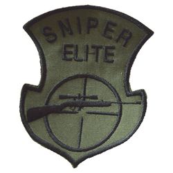 Nášivka SNIPER ELITE s odstøelovací puškou OLIV