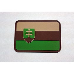 Nášivka vlajka SLOVENSKO plast velcro MULTICAM