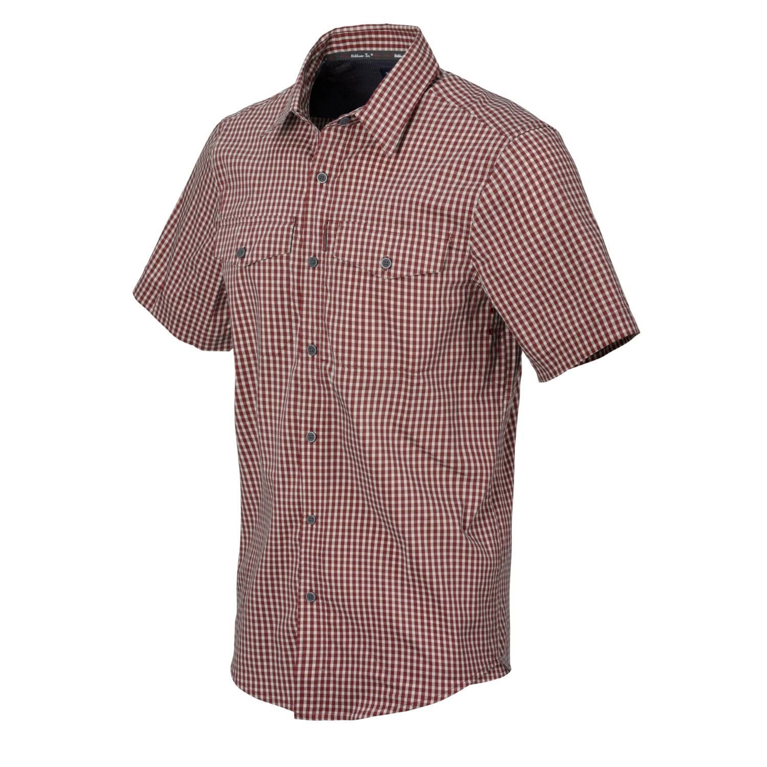 Košile COVERT CONCEALED CARRY DIRT RED CHECKERED