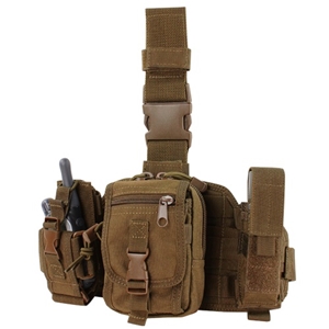 Panel stehenní MOLLE s pouzdry COYOTE BROWN