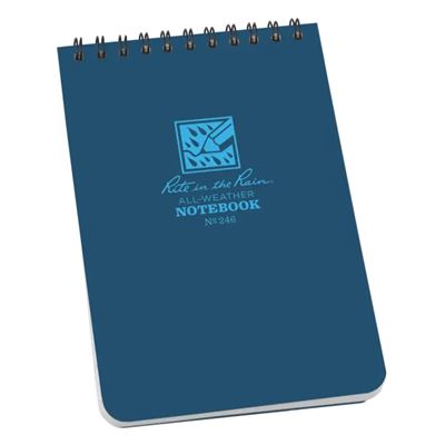 Blok vododoln spirlov Notebook TOP-SPIRAL 4x6" MODR - zvtit obrzek