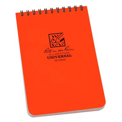 Blok vododoln spirlov Notebook TOP-SPIRAL 4x6" Blaze Orange - zvtit obrzek