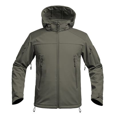 Bunda FIGHTER V2 softshell s kapuc ZELEN