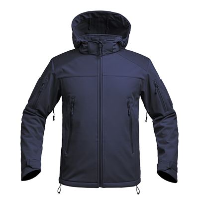 Bunda FIGHTER V2 softshell s kapuc MODR