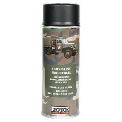 Barva ARMY ve spreji 400ml RAL 9021 ERN matn