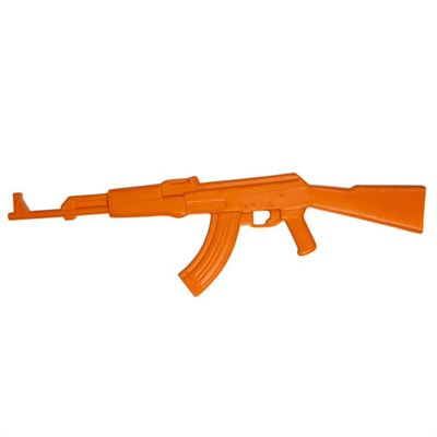 Maketa samopal cvièný AK-47 gumový ORANŽOVÝ